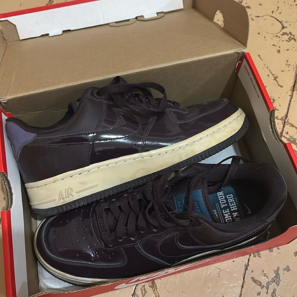 Nike AF1 in Ruby Rose Port Wine Colour
